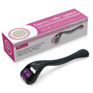 Pack of 2 Derma Roller Facial & Hair Therapy Microneedle Hair Regrowth Beard Growth Anti Hair Loss Treatment Thinning