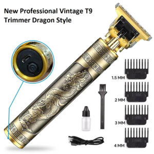 Metal Body – T9 Trimmer And Hair Clipper Cutting Machine For Men | Random Design | Golden Color Trimmer