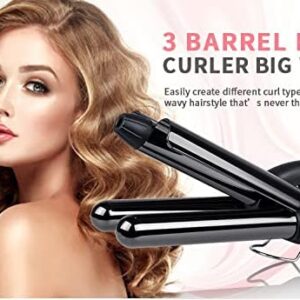 Babyverse Professional Couture Hair Pro 3 Ceramic Wave Styler- Beach Waves for Women (Random Color)