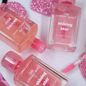 Crazy Girl - Bottle Shape Tinted Jelly Lip Oil | Moisturizing tinted lip gloss (Pink Shade)