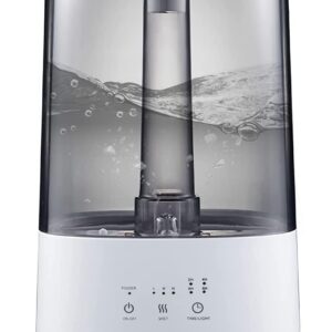 LH-192 Humidifier – Hot & Cold Mist with 4L Water Tank, 12-Hour Continuous Operation & Scent Addition Option ( Random Color )