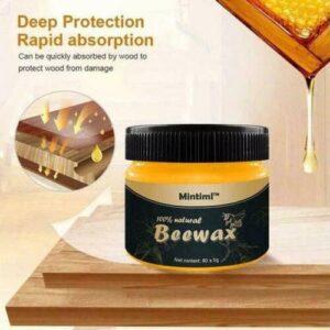 (NW000177) Beewax Wood Seasoning Beewax Complete Solution Furniture Care 1 Polishing Beeswax