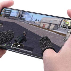 Premium Gaming Finger Sleeves Bundle -  Breathable, Anti-Sweat, Touch Screen-Friendly Thumb Gloves for PUBG & Mobile Gaming