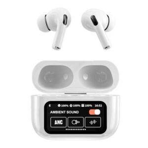 Original A9 Pro Airpods Anc/enc Touch Screen Wireless Earbuds | A9 Airpods Pro | Best quality airpods - White