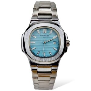 Patek Philippe Geneve Watch For Men | Best Quality Stainless Steel Watch For Men | Analog Watch For Men ( With Normal Box ) - Grey Dial