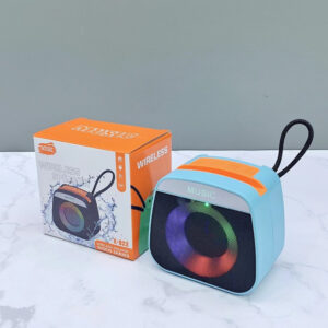 Portable Rechargeable Mini Blutooth Speaker Small LED Lights Portable Wireless Bluetooth Speaker for Outdoor Camping (Random Color)
