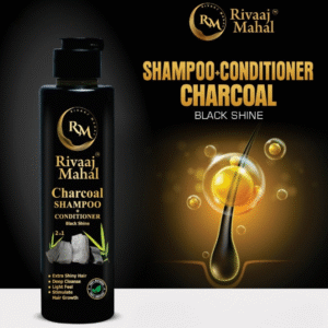 Rivaaj Mahal Charcoal Shampoo - Best Quality Shampoo | Charcoal Shampoo | Rivaj Mahal - 200ml