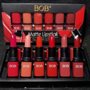 Pack of 6 Bob Super Stay Matte Lipstick Set | Best Quality Matte Lipsticks for Women (random shades)
