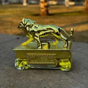 Lion Sculpture Car Dashboard Car Perfume Fragrance | Car Perfume | Fragrance | Air Freshener | Best Car Perfume | Natural Scent | Soft Smell Perfume - golden