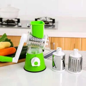 Multifunctional Manual Vegetable TABLE TOP DRUM  Cutter Slicer ( Random Color )