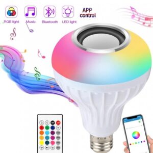 Smart LED Light Bulb with Built-in Bluetooth Speaker + Remote | Best Quality Bluetooth Speaker