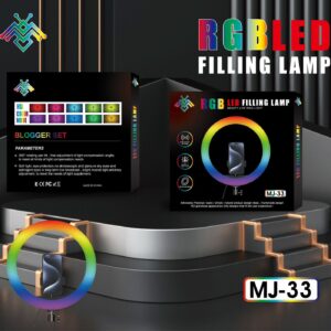 (only ring light) RGB LED Soft Ring Light, RGB Flash Ring Light for Camera Smartphone for Many More - Mj 33