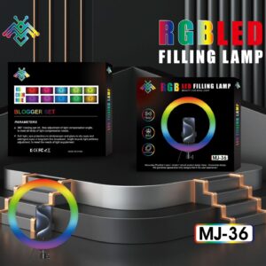 (only ring light) RGB LED Soft Ring Light, RGB Flash Ring Light for Camera Smartphone for Many More - MJ 36