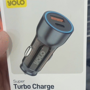 Yolo Super Type c and USB both Turbo Car Charger  52w