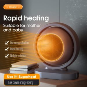 Mini Electric Heater Warmer Wind Portable 380w Heating Intelligent Air Fan Heater Desktop Blower (random color)