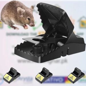Heavy Duty Plastic Mouse Trap Mice Catcher Reusable Washable Easy Effective - pack of 6