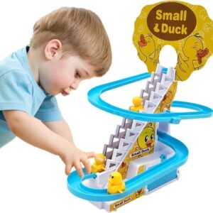 Smart Duck Ladder Climbing race set | Duck Climb Stairs Toy Race Track Slide