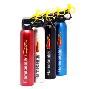 Universal Motorcycle Fire Extinguisher Bottle – 500gram - Heavy-Duty Metal Body with Mounting Bracket – Fits All Bikes & Motorcycles – Compact Emergency Safety Tool ( Random Color )