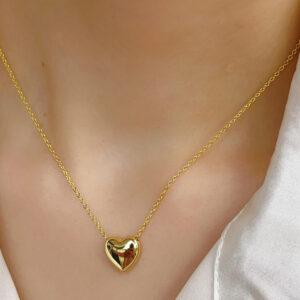 Stainless Steel Heart Shape Necklace |  Love Heart Pendant Necklace | Girls & Women Fashion