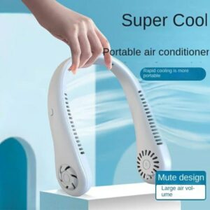 Portable Rechargeable Bladeless Neck Fan | Lightweight Wearable Cooling Device